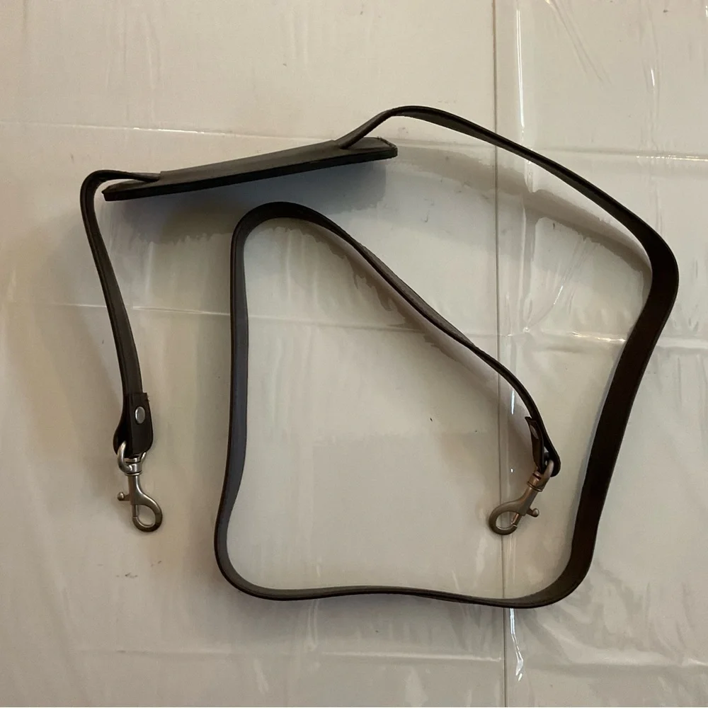 Winn International Dark Leather Bag Replacement Strap Dark Brown